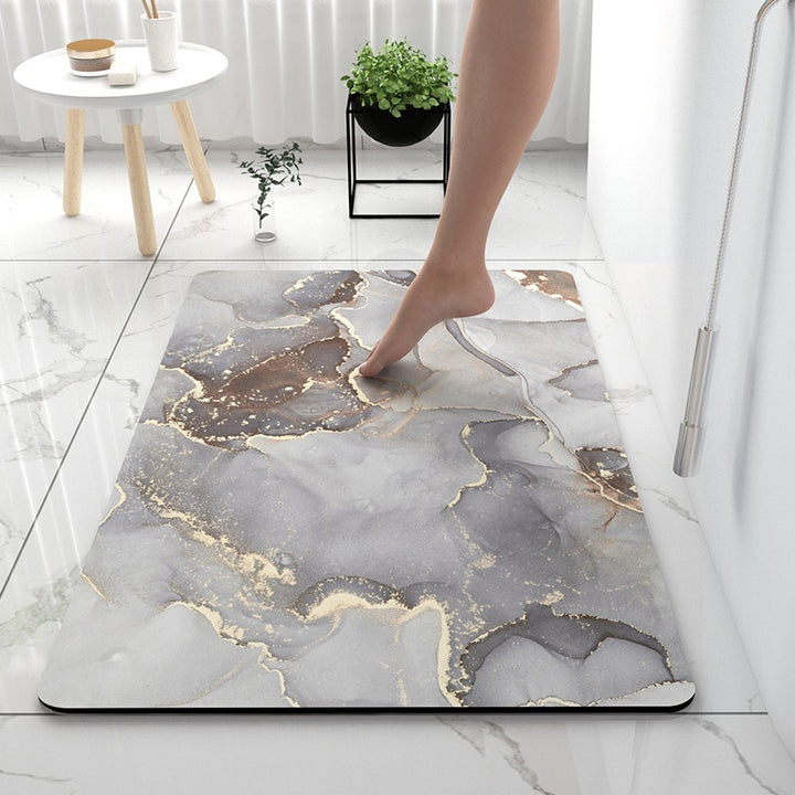 Luxurious Marble Pattern Bath Mat Kalsten