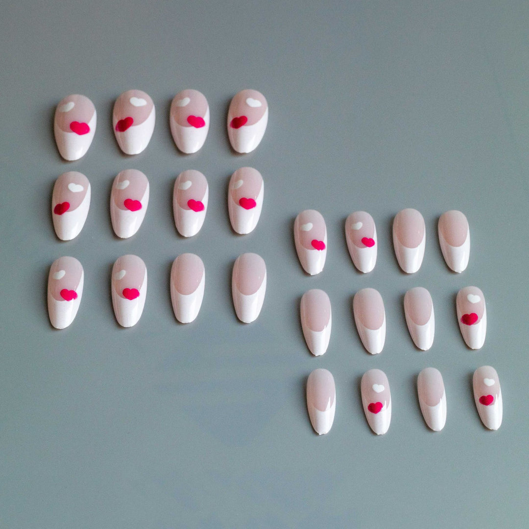 Heart-Themed Stiletto Nail Art Kit