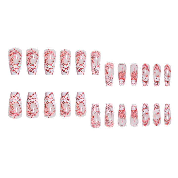 Artistic Long Press-On Nail Enhancements Kalsten