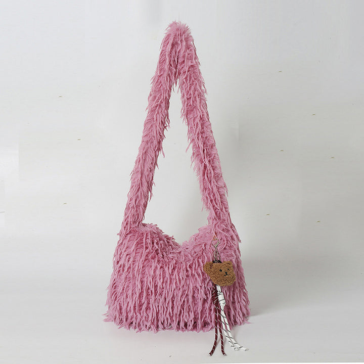 Fluffy Fringe Fashion Handbag
