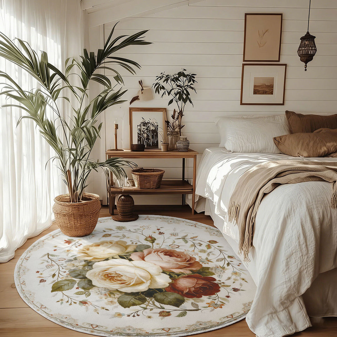 Floral Pattern Area Rug