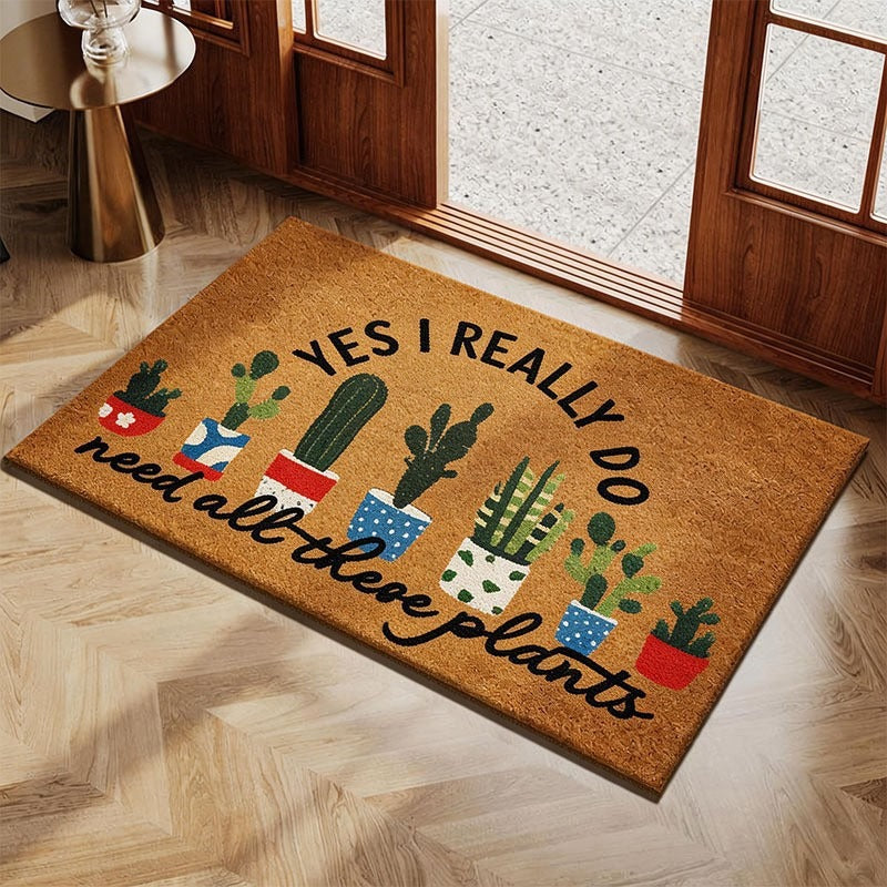 Tropical Leaf Design Outdoor Doormat Kalsten