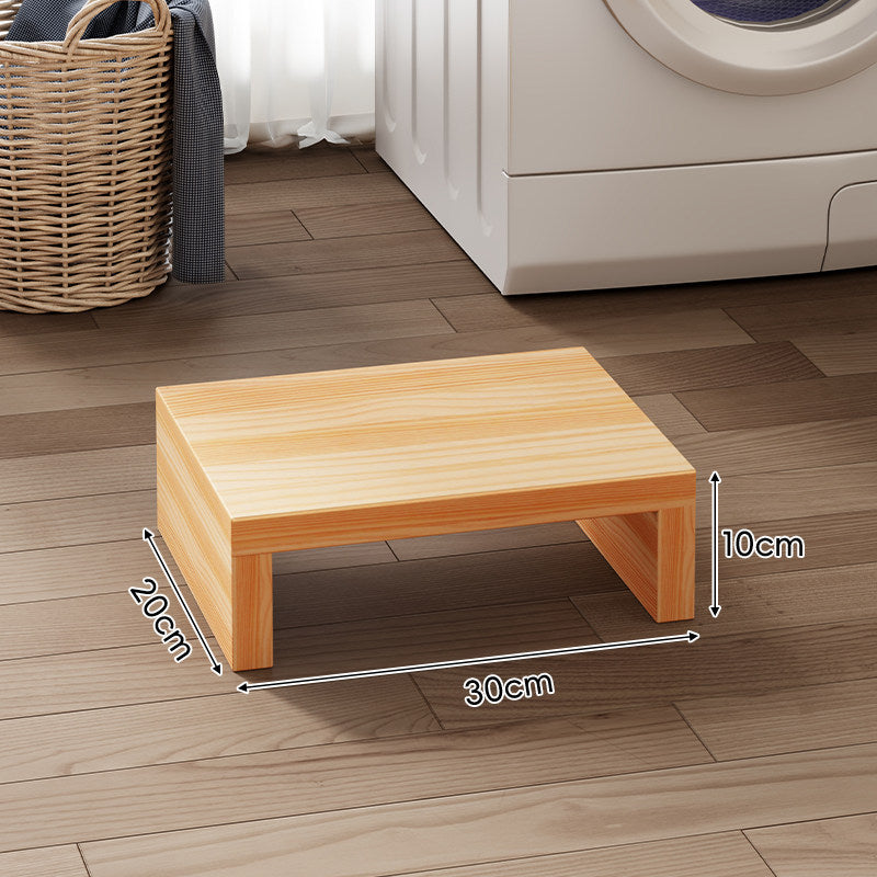 Low-Profile Solid Wood Appliance Riser Platform