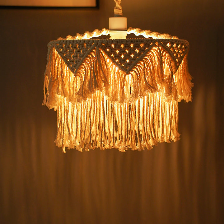 Macramé Pendant Light Shade Kalsten