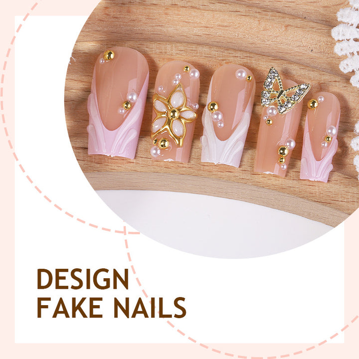 Nail art set with decorative accents and elegant details Kalsten