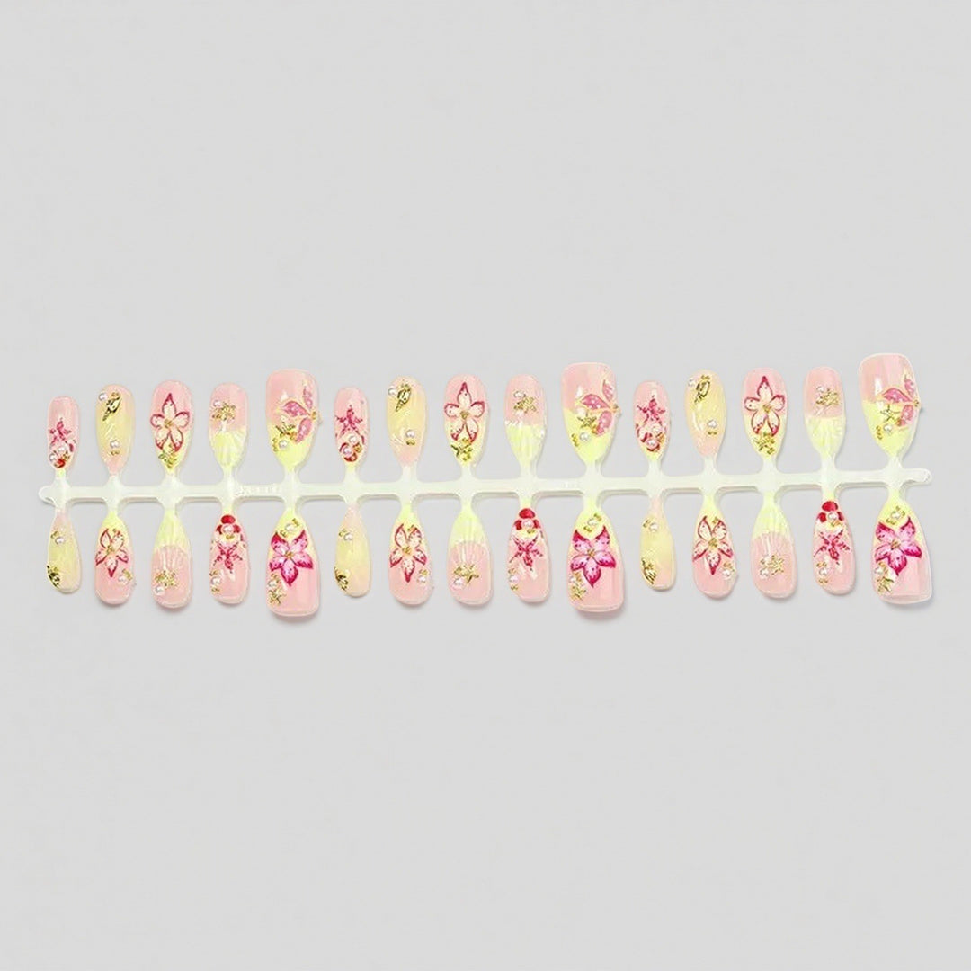 Floral Design Luxury Press-On Nails Kalsten