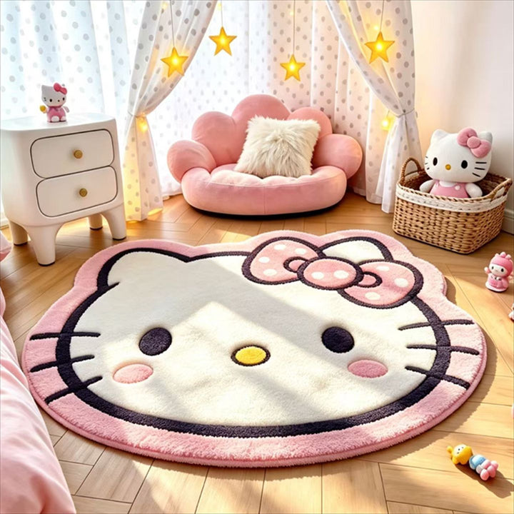 Plush Cartoon-Themed Area Rug