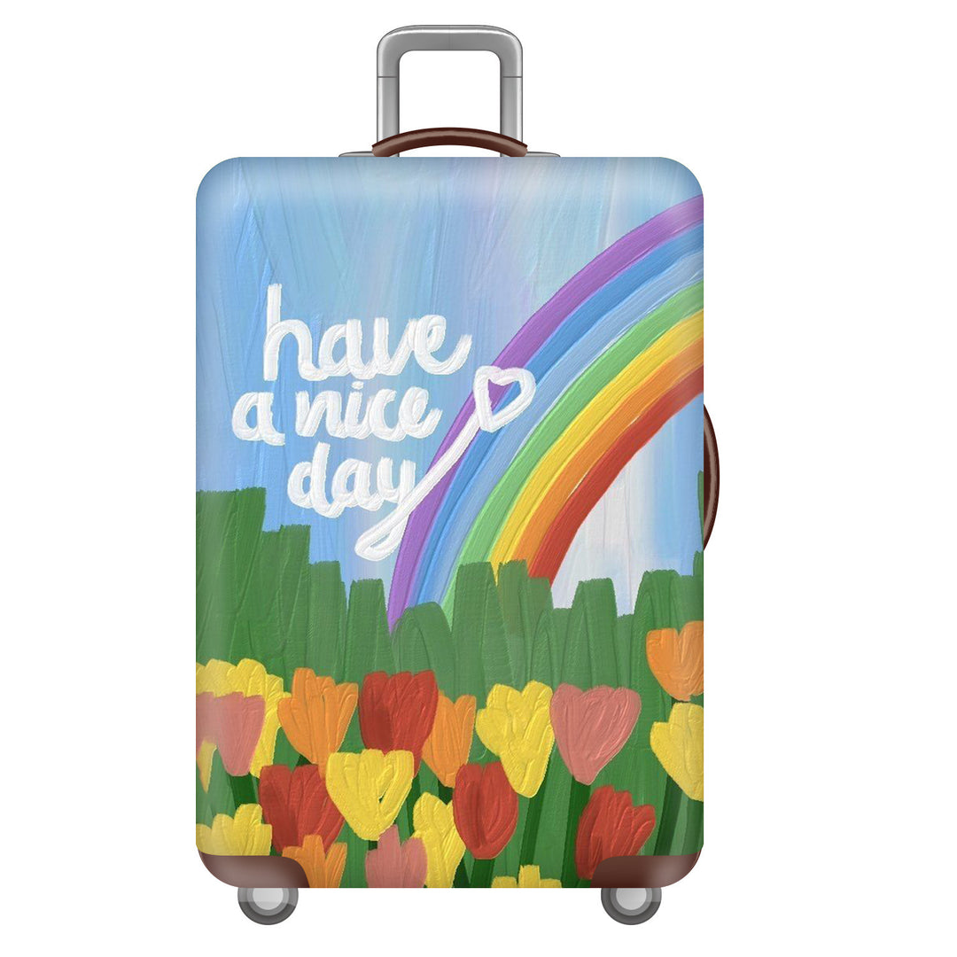 Women's Hard Shell Suitcase with Cheerful Kalsten Design