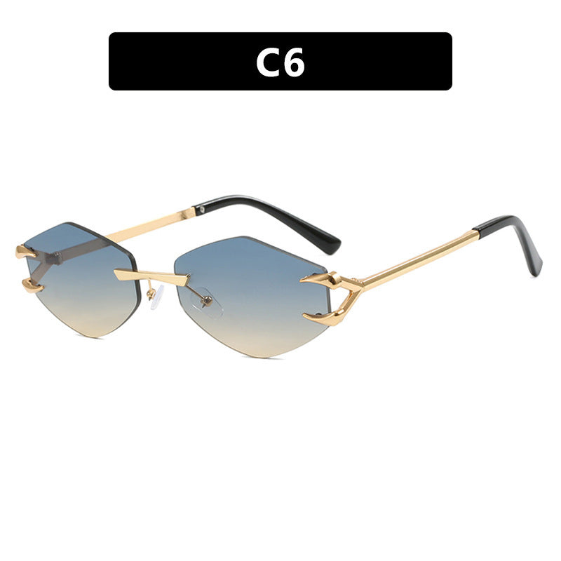 Women's geometric designer sunglasses with outstanding metal frame Kalsten