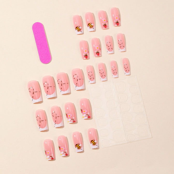 Floral Themed Acrylic Nail Art Extensions Kalsten