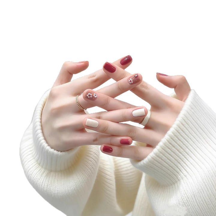 Artistic Floral Press-On Nails  1791773134