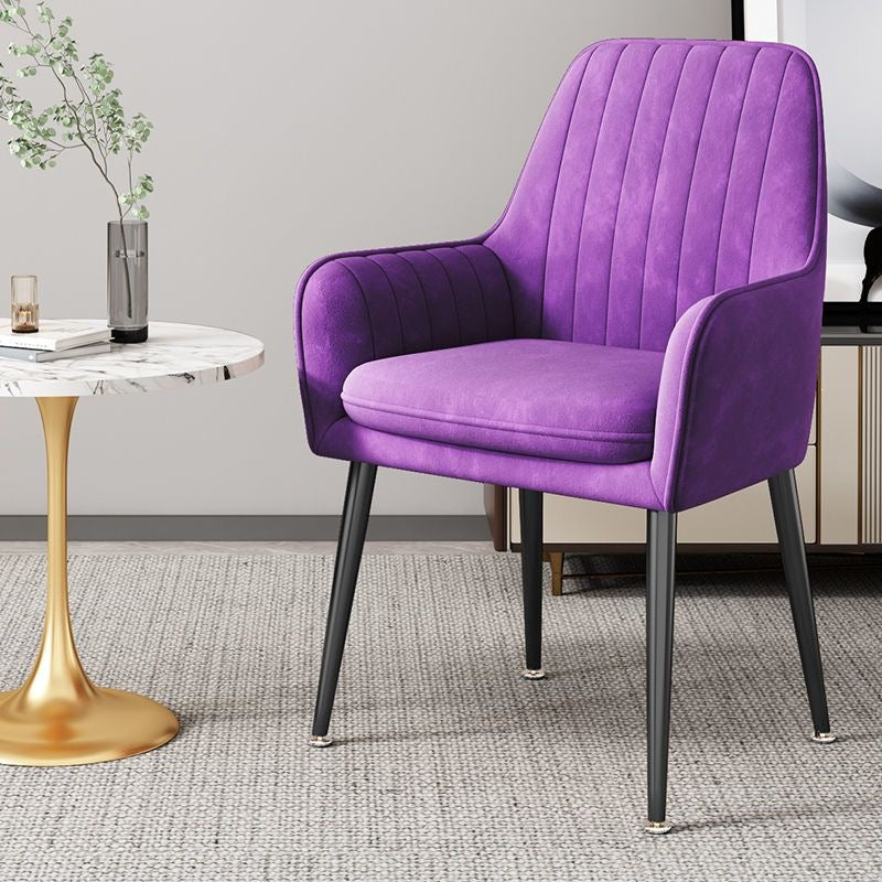 Modern Accent Chair with Gold Legs Kalsten