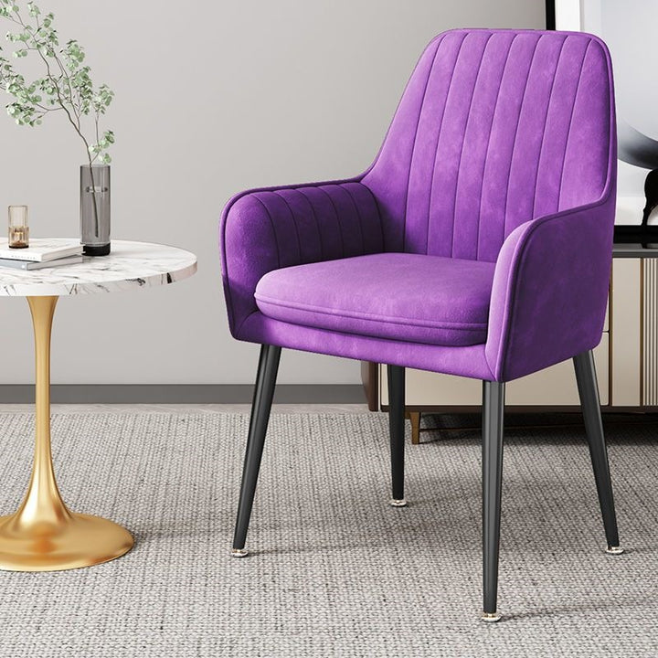 Modern Accent Chair with Gold Legs Kalsten