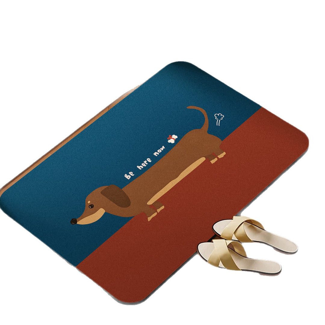 Cartoon Dog-Themed Entrance Mat