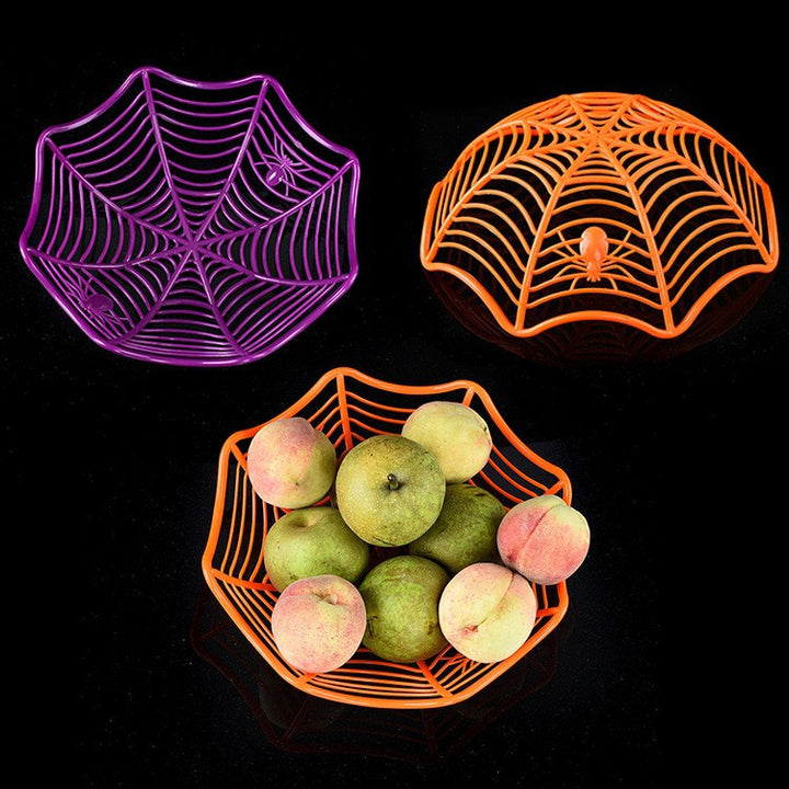 Halloween-Themed Spider Web Snack Bowl Kalsten