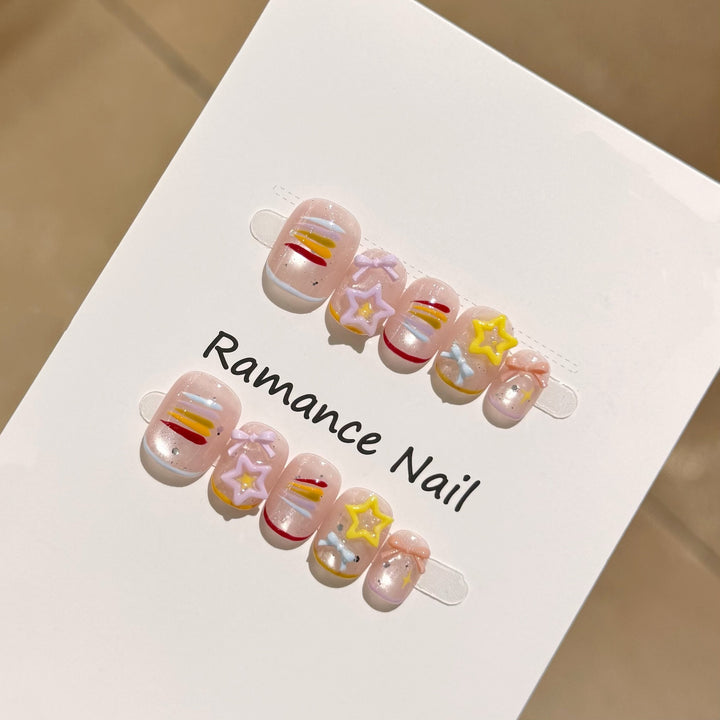 Artistic Press-On Nail Set Kalsten