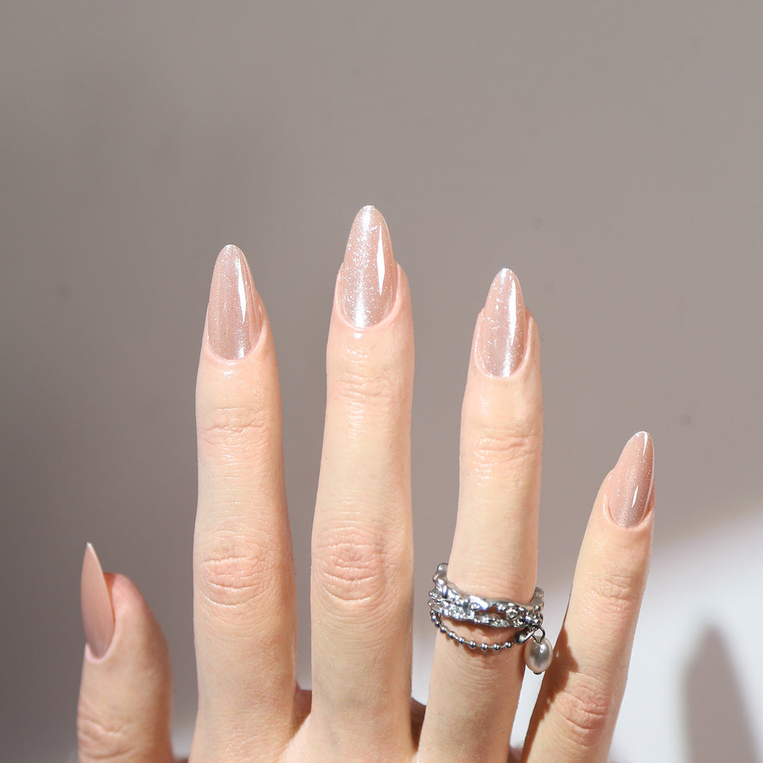 Glossy Stiletto Press-On Nails with Sparkling Finish Kalsten