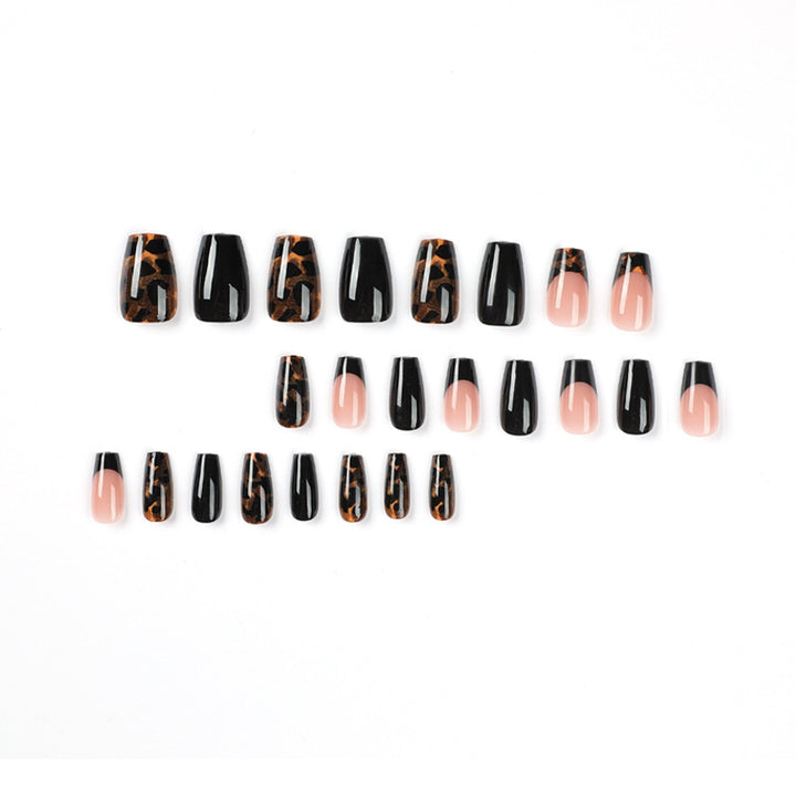 Artistic stiletto nails with leopard design Kalsten