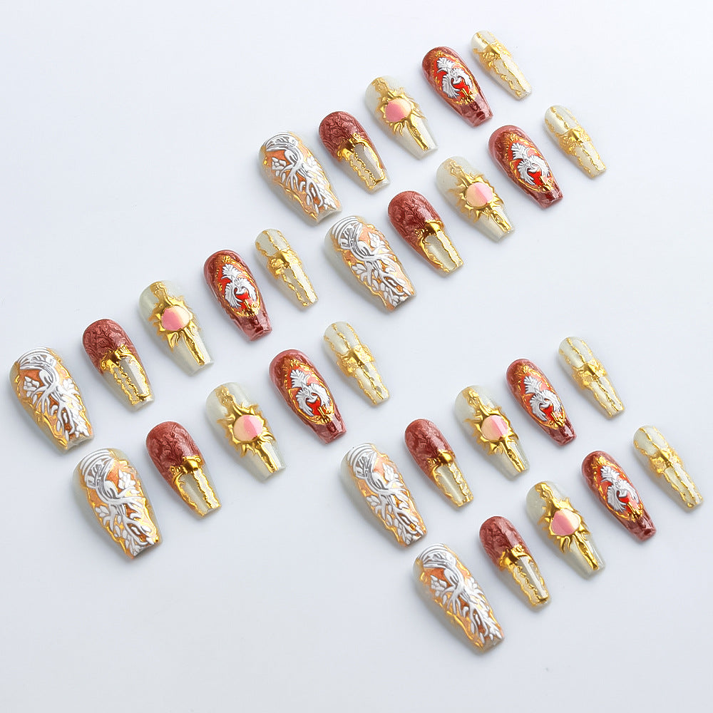 Artistic Decorative Press-On Nails Kalsten