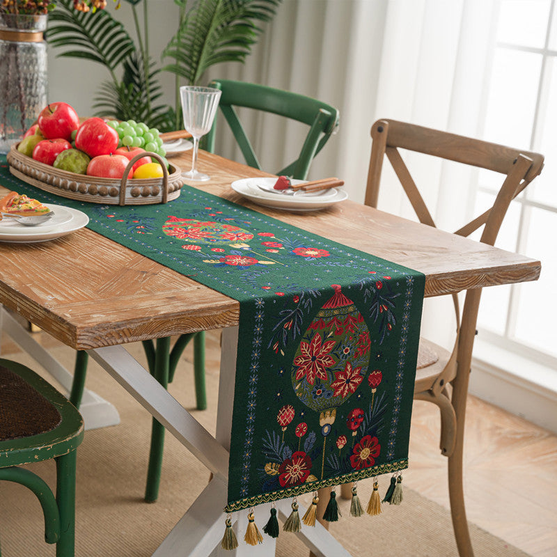 Decorative Holiday Themed Table Runner