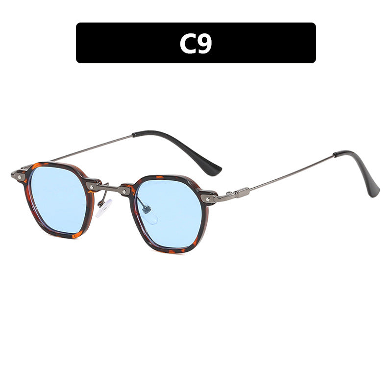 Ladies stylish sunglasses with unique hexagonal shape and sturdy frame Kalsten