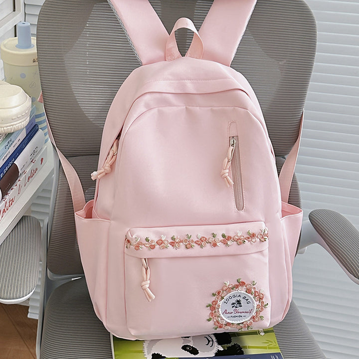 Embroidered Floral Backpack Kalsten