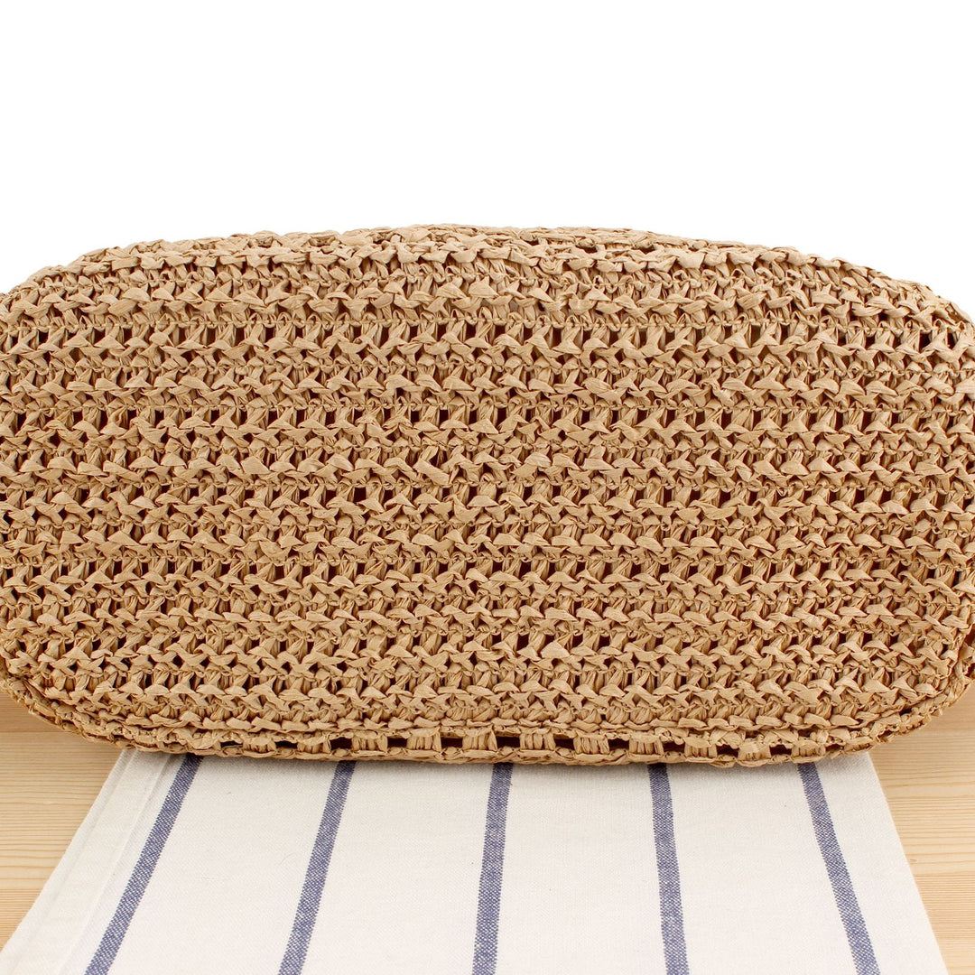 Basket bag with elegant straw construction Kalsten