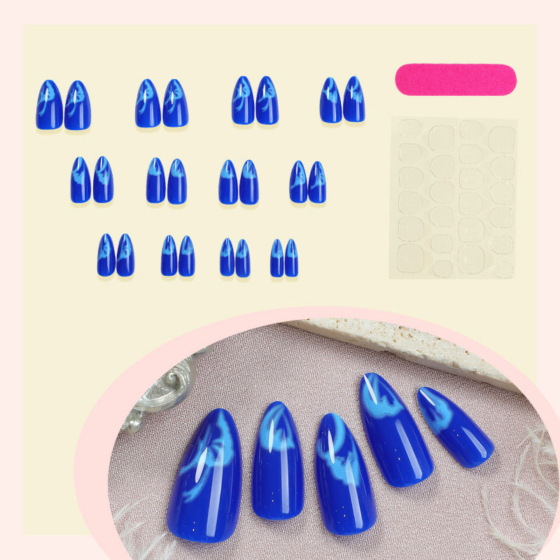 Artistic Press-On Nail Set with Gradient Design kalsten