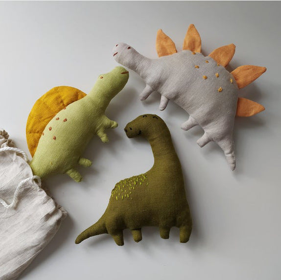 Handcrafted Organic Cotton Dinosaur Plush Toy