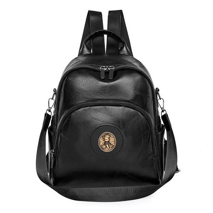 Vintage Style Leather Backpack