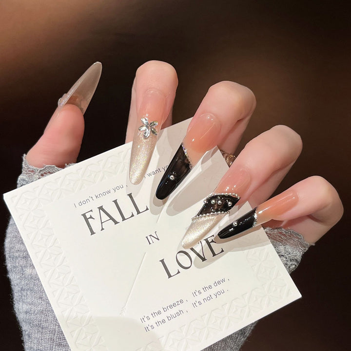 Crystal-Embellished Press-On Nail Extensions Kalsten