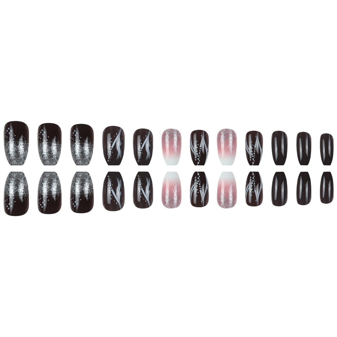 Glamorous Decorative Stiletto Press-On Nails Kalsten