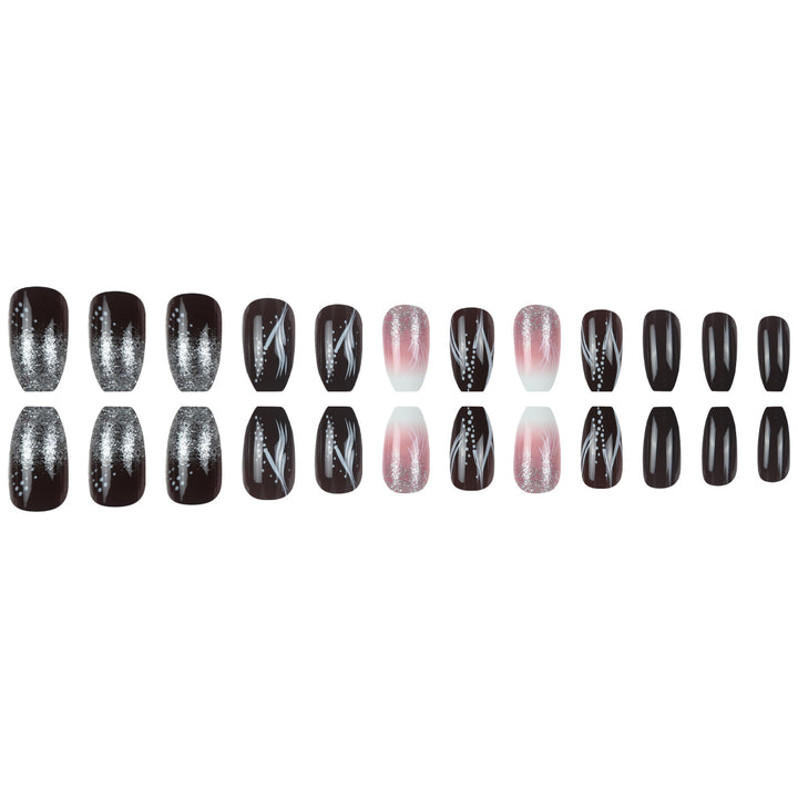 Glamorous Decorative Stiletto Press-On Nails Kalsten
