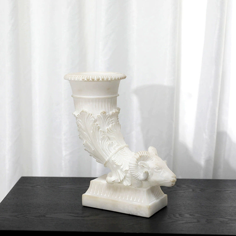 Decorative Ram Head Planter