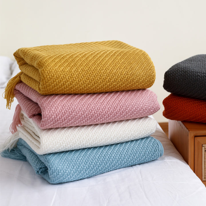Premium Textured Throw Blanket