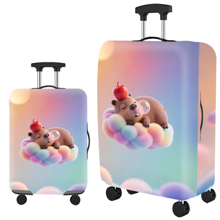Tropical Leaf Print Hard Shell Luggage Kalsten