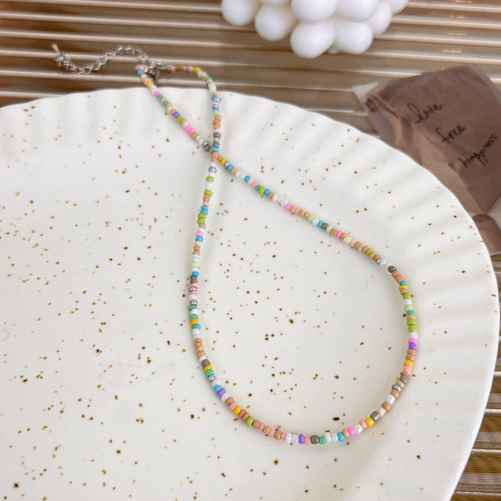 Handcrafted Beaded Choker Necklace Kalsten