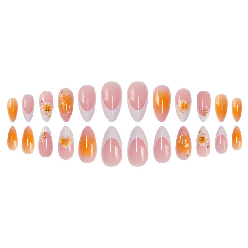 Decorative Floral Acrylic Nail Set Kalsten