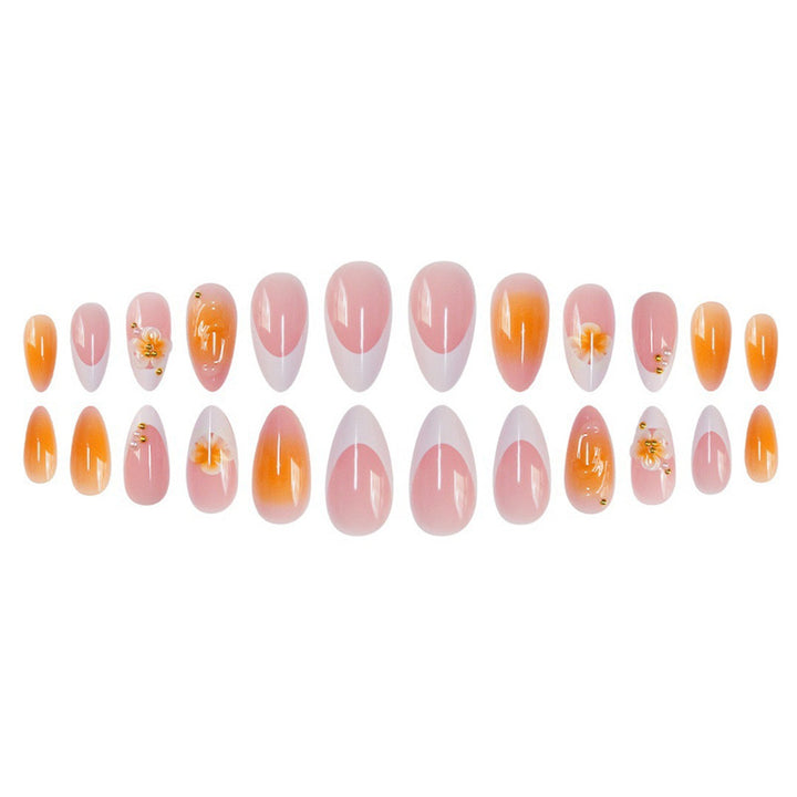 Decorative Floral Acrylic Nail Set Kalsten