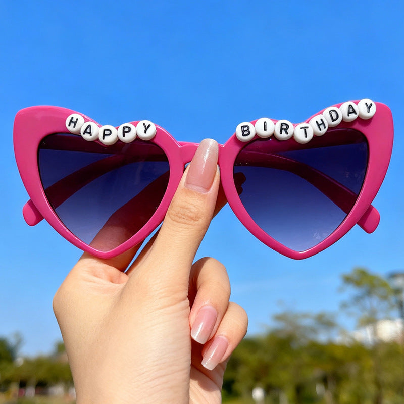 Fun Themed Heart-Shaped Sunglasses Kalsten