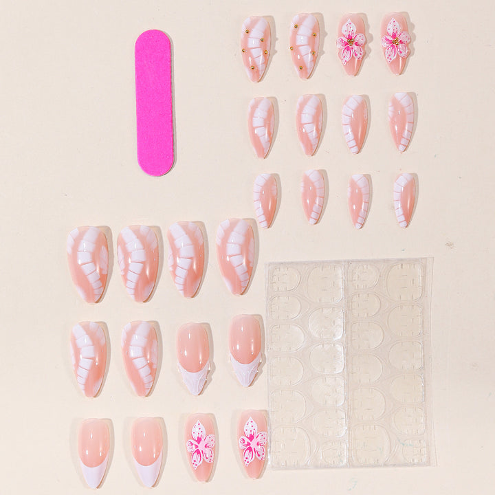 Artistic Floral Accent Nail Art Set Kalsten