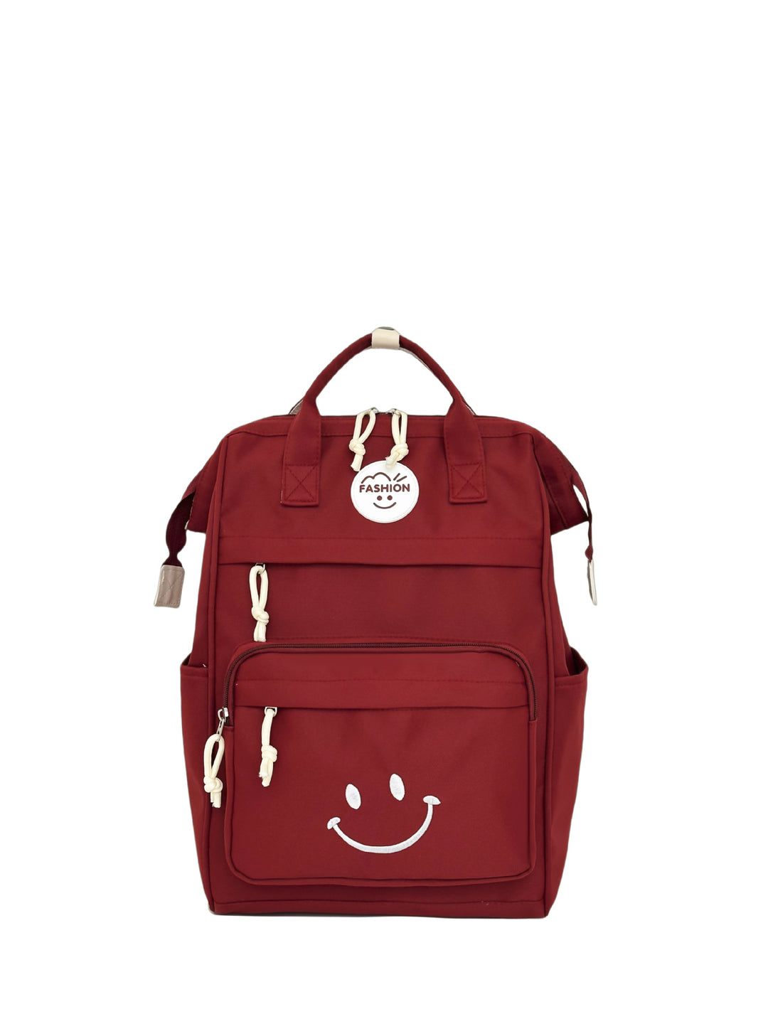 Trendy Multi-Pocket Smiley Face Backpack Kalsten