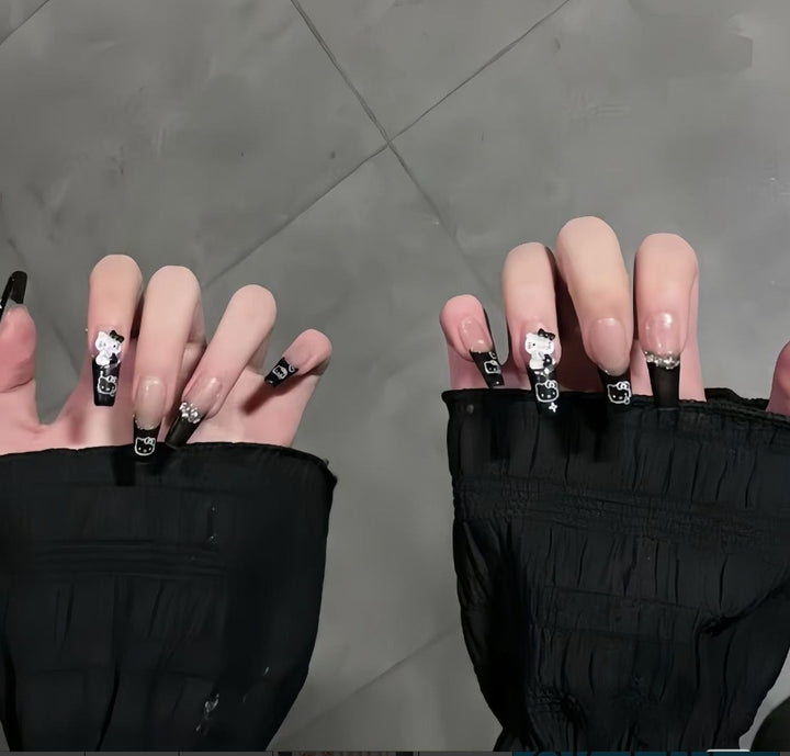 Artistic Cat and Dog Themed Nail Art Extensions Kalsten