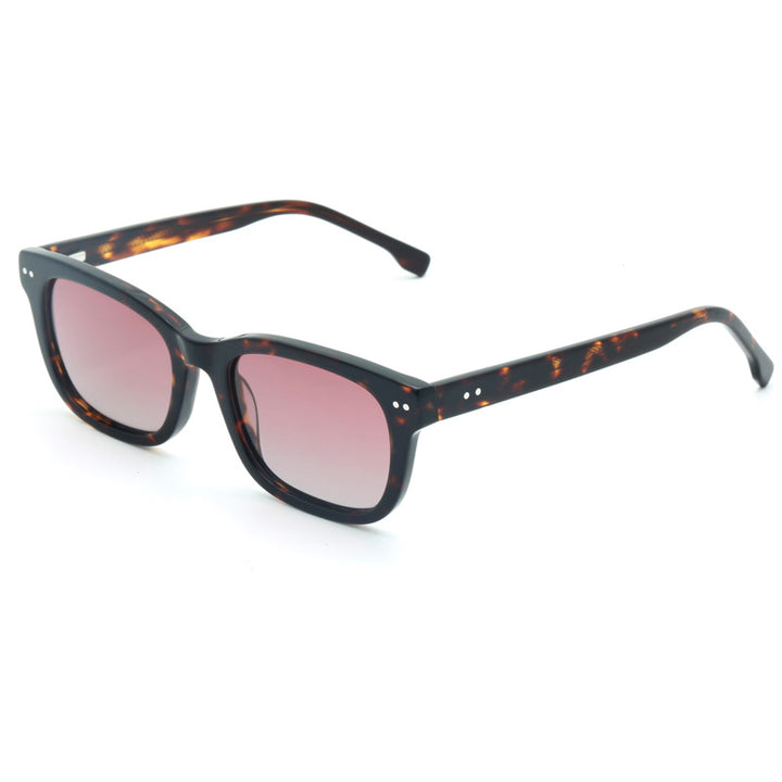Women's trendy square sunglasses with transparent frame Kalsten