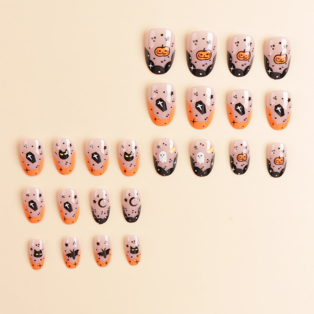 Halloween-Themed Press-On Nail Art Set Kalsten