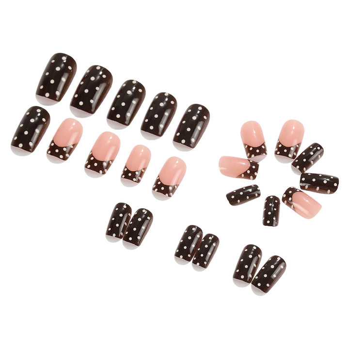 Stylish dotted pattern artificial nails Kalsten