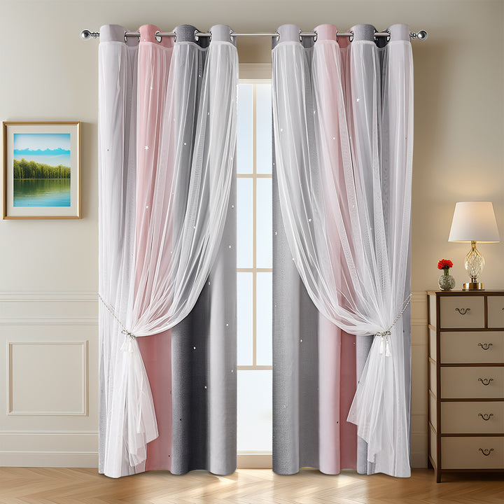 Colorful Decorative Sheer Window Curtain