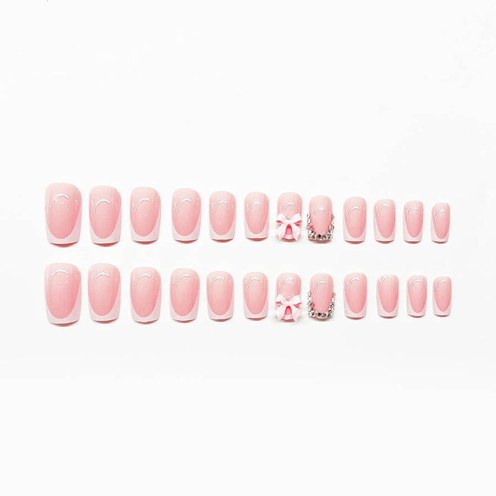 Artificial nail set with elegant details and 3D decorations Kalsten