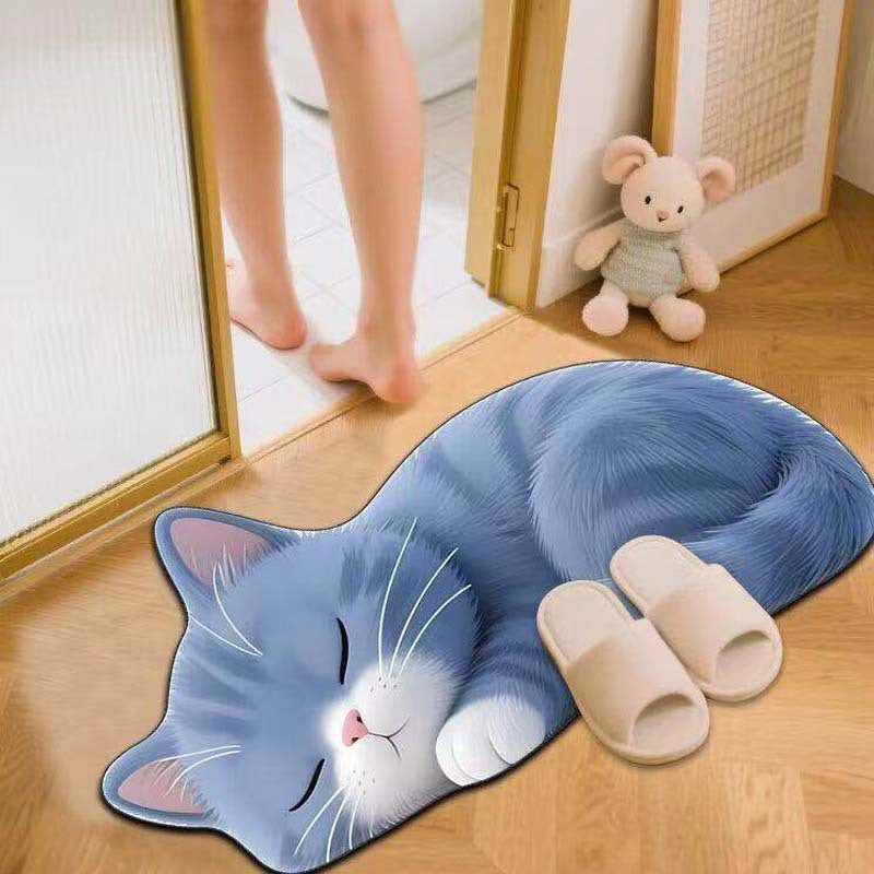 Cat Shaped  Bath Mat