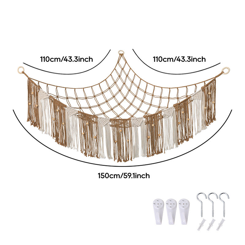 Bohemian Macramé Wall Storage Hammock